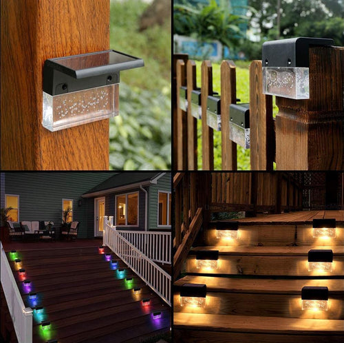 Waterproof RGB LED Solar Light Step